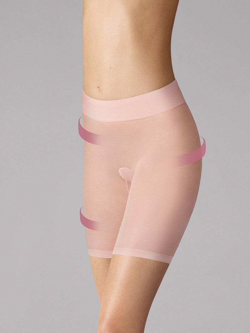 Wolford Sheer Touch Shorts — Rosepowder