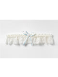 Poirier Slim Lace Bridal Garter — Ivory or White