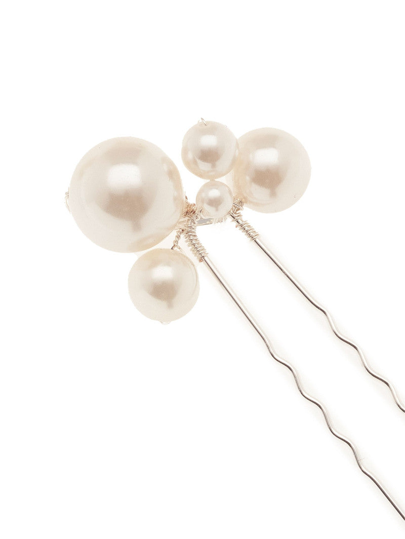 Poirier Pearl Bridal Hair Pins — Set of 3