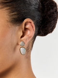 Poirier Gold-Plated Bridal Drop Earrings — Ivory