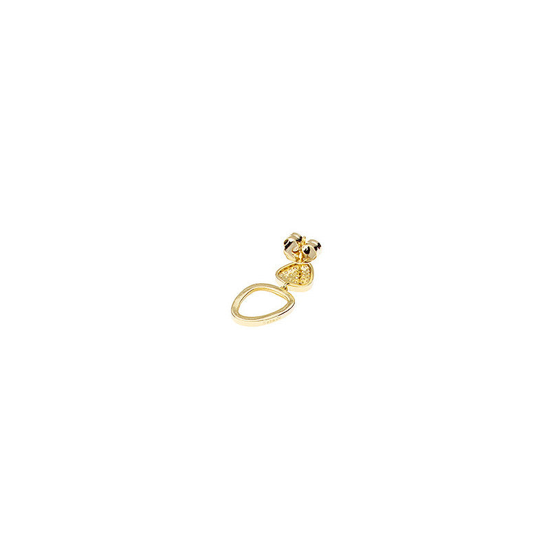 Poirier Gold-Plated Bridal Drop Earrings — Ivory
