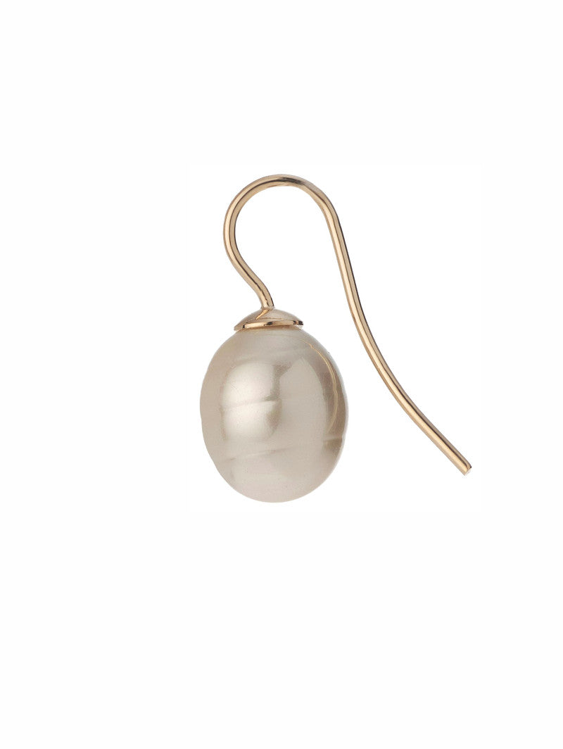 Poirier Pearl Bridal Earrings — Ivory & Gold