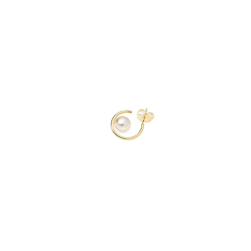 Poirier Gold-Plated Pearl Earrings — Ivory