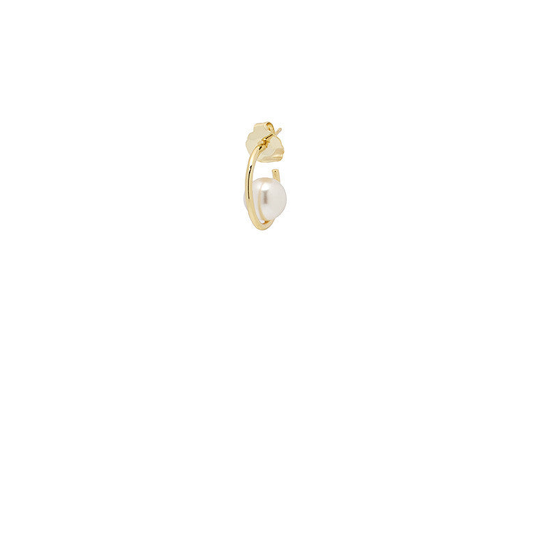Poirier Gold-Plated Pearl Earrings — Ivory
