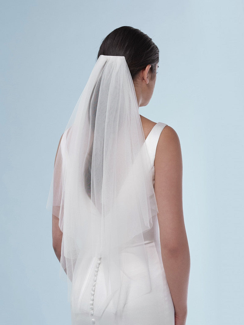 Poirier Simple Soft Tulle Veil — 75cm