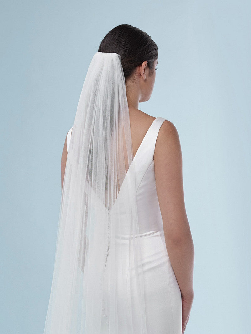 Poirier Simple Soft Tulle Veil — 210cm