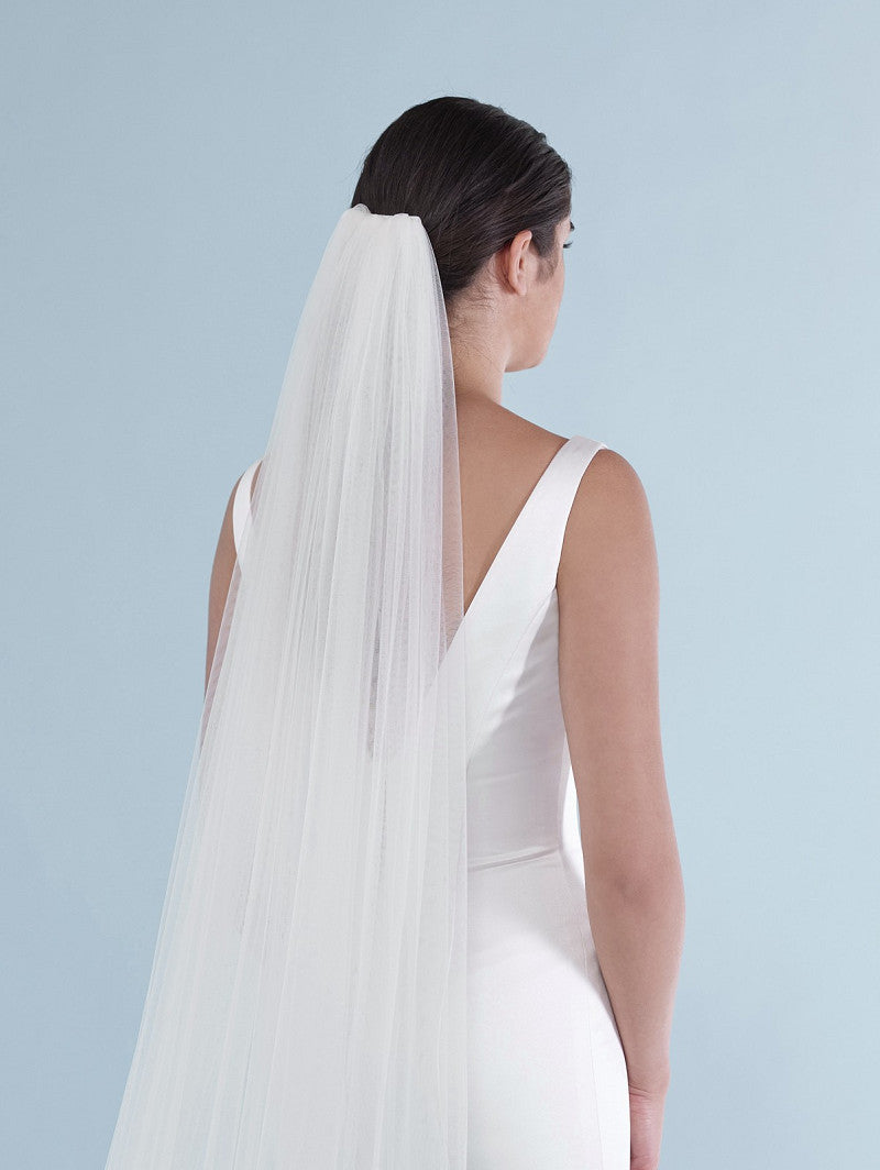 Poirier Simple Soft Tulle Veil — 300cm
